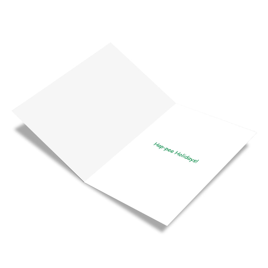 Inside of Watering The Tree Christmas Card.