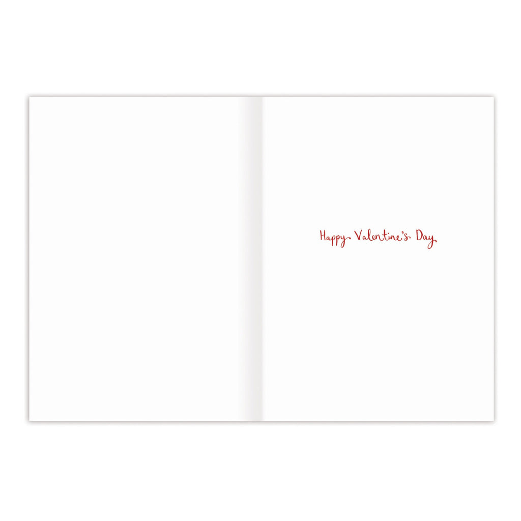 Inside of Wild About You Valentine's Day Card.