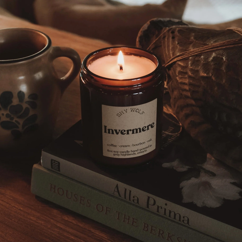 Invermere Soy Wax Candle - lit.