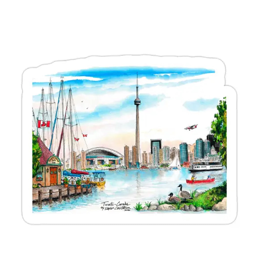 Island Skyline Toronto Sticker.