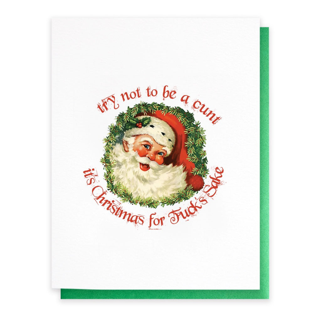 It's Christmas For Fuck's Sake Card.