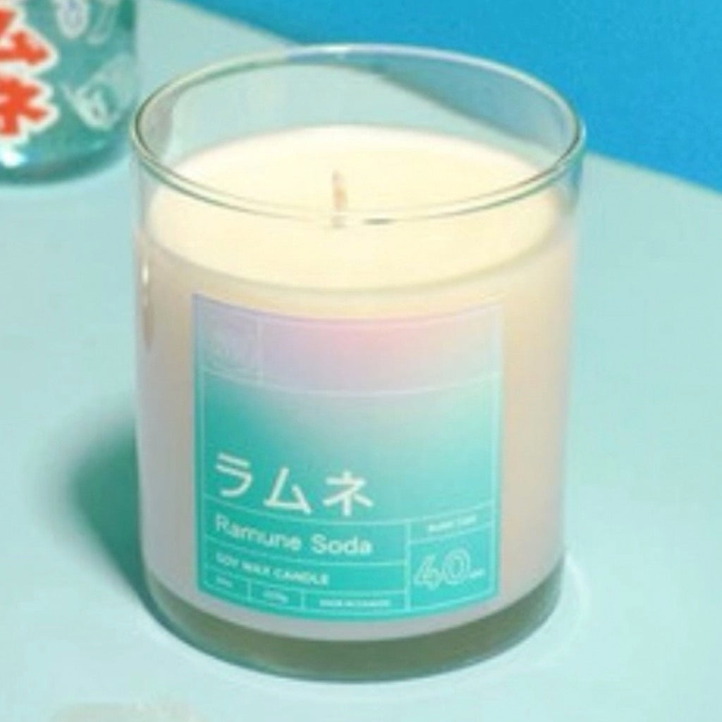 Japanese Ramune Soda Soy Wax Blend Candle.