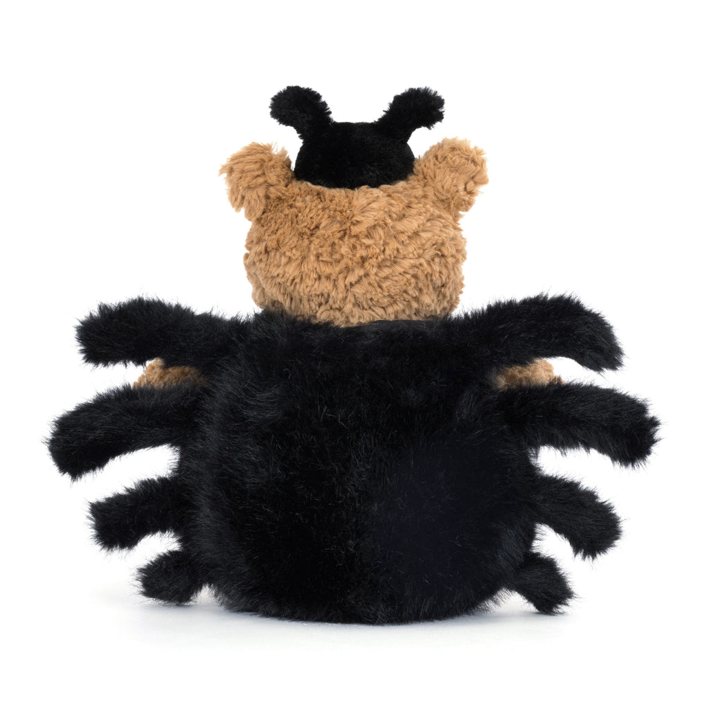 Jellycat Bartholomew Bear Spider back view.