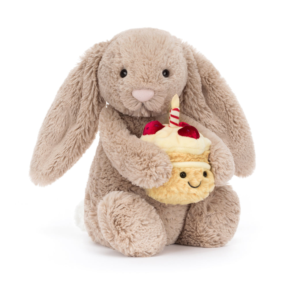 Jellycat Beige Bunny Birthday.