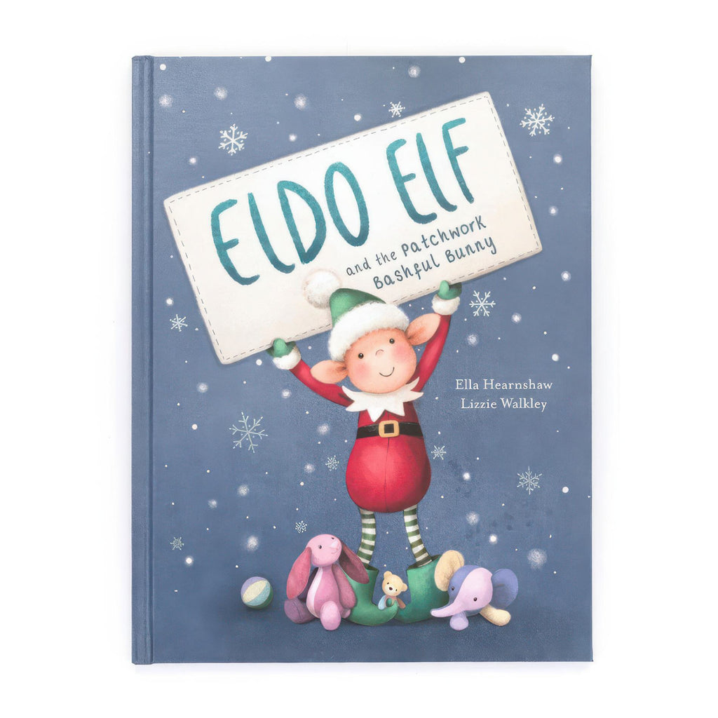 Jellycat Eldo Elf And The Patchwork Bashful Bunny Book.