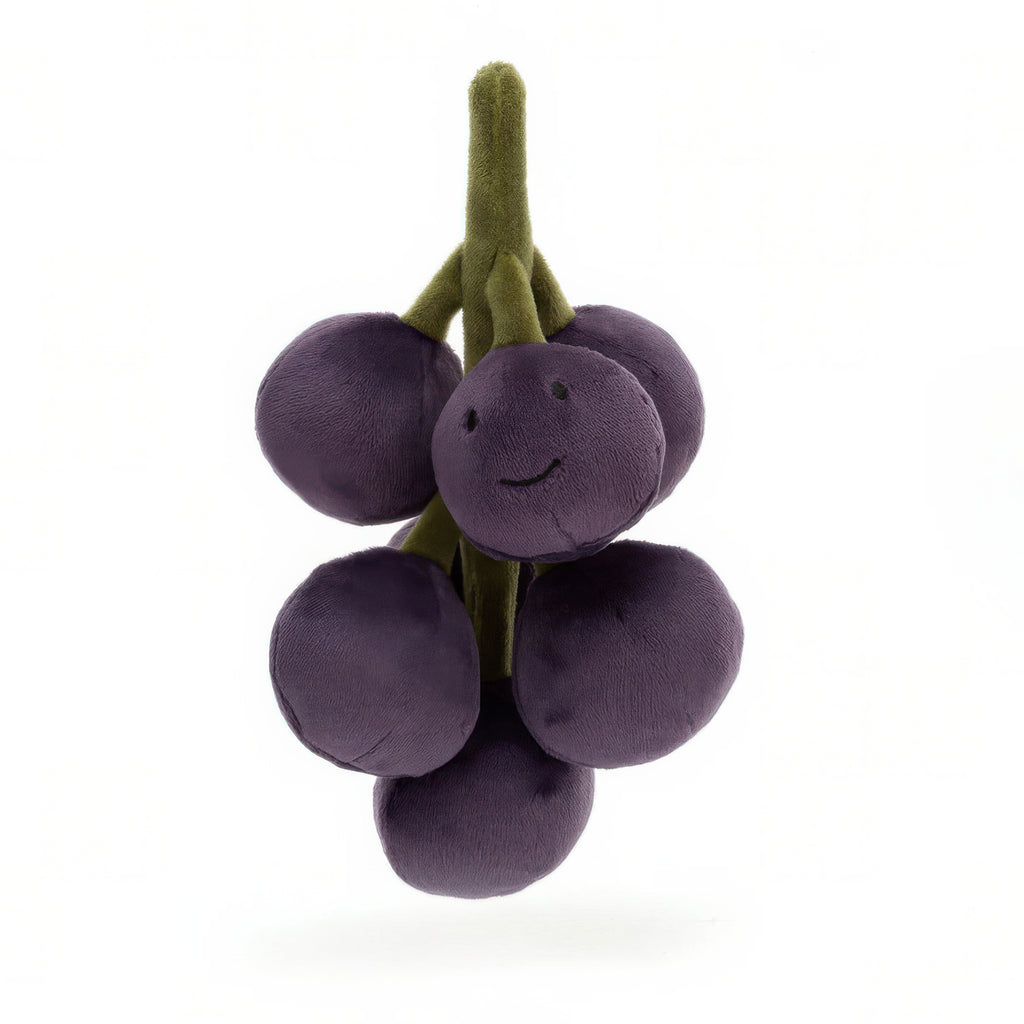 Jellycat Fabulous Fruit Grapes front view.