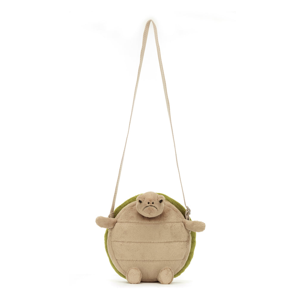 Jellycat Timmy Turtle Bag with straps.