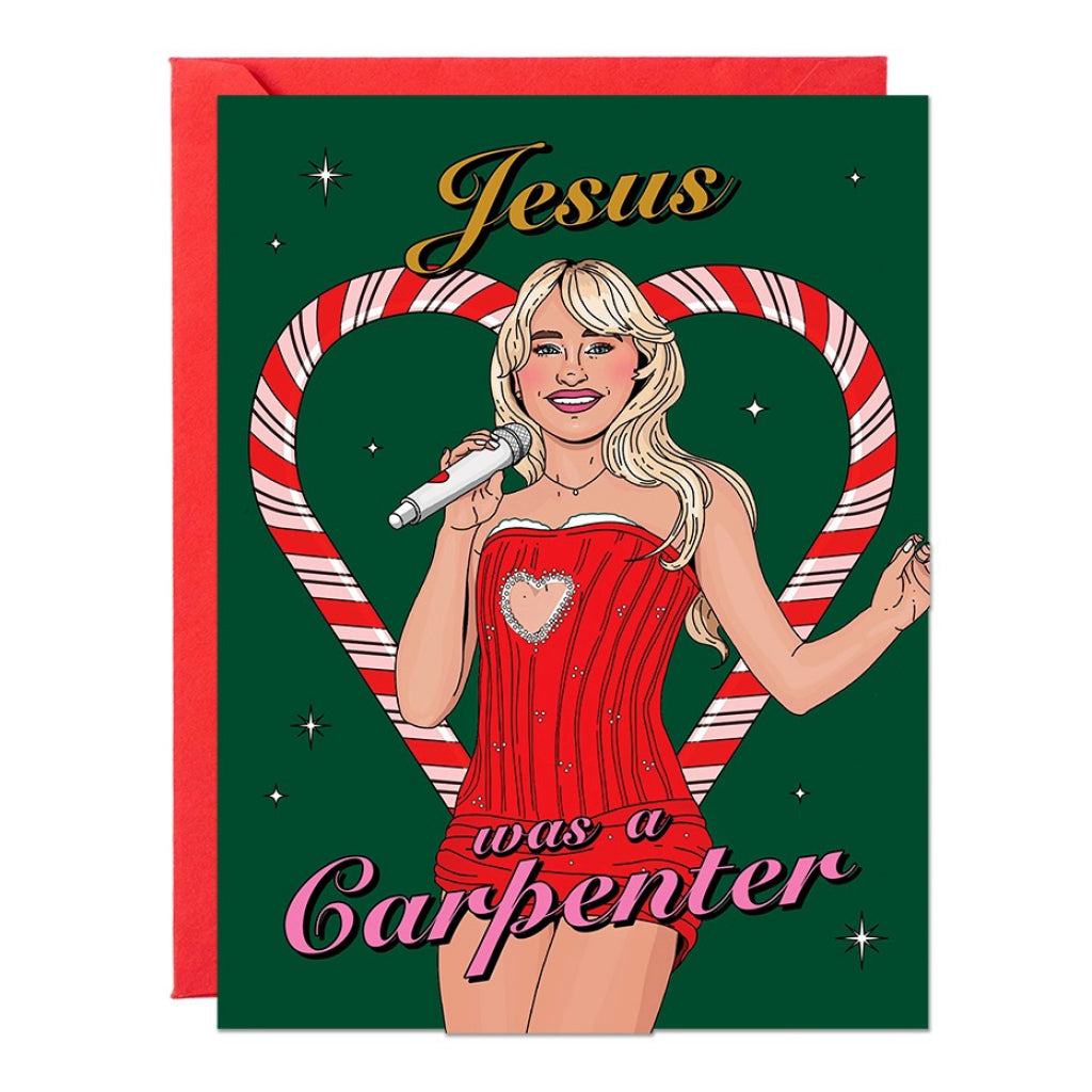 Jesus Carpenter Christmas Card.