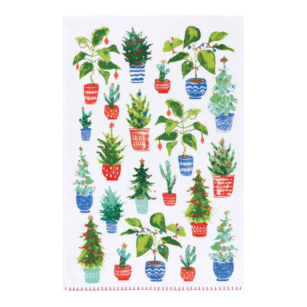 Jingle Plants Christmas Dishtowel.