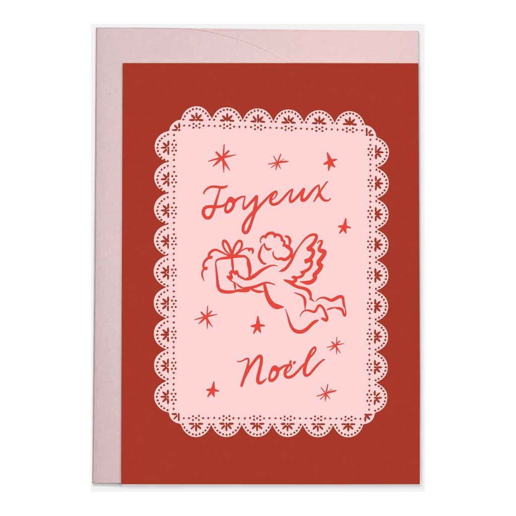 Joyeux Noel Angel Card.