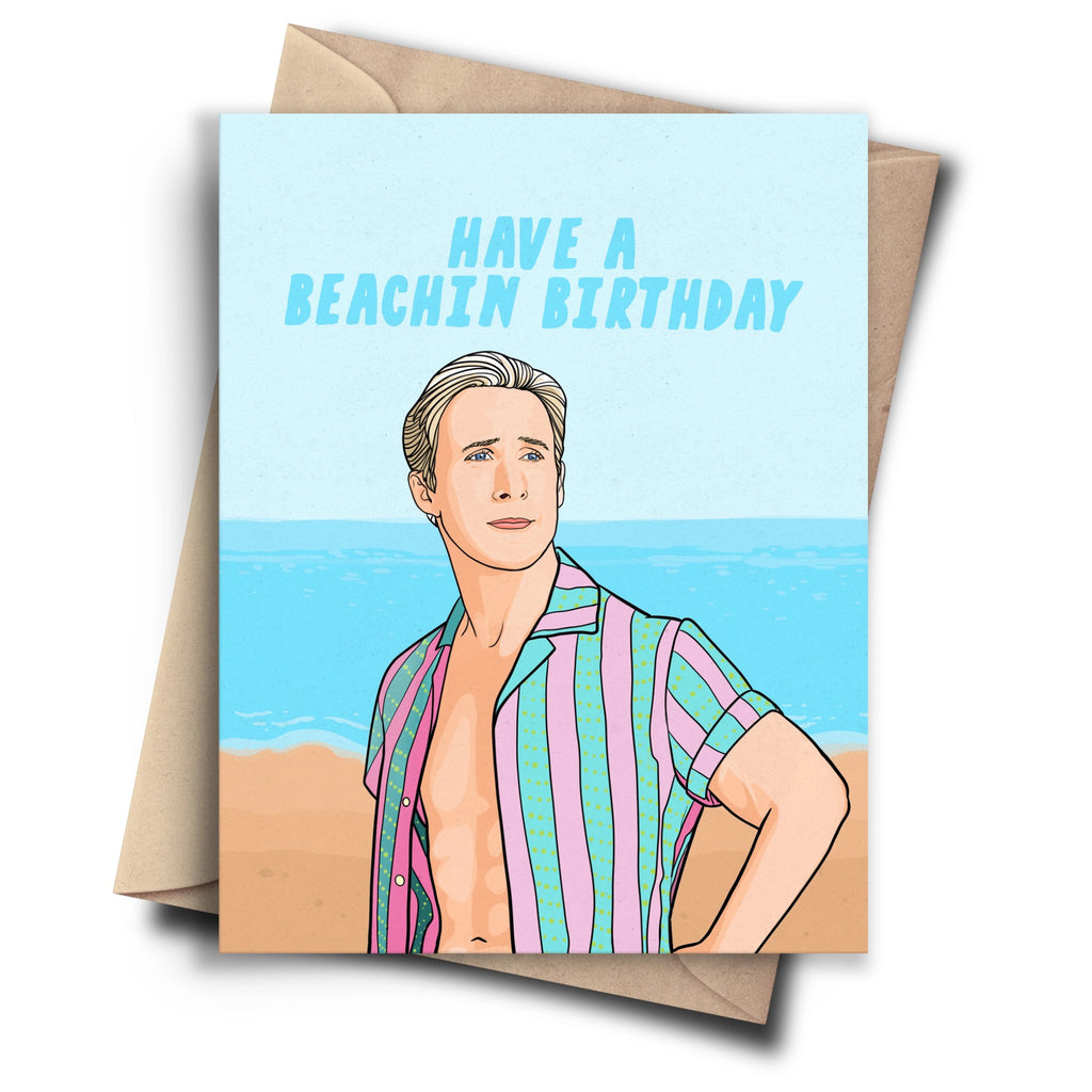 Ken Beachin' Birthday Card.