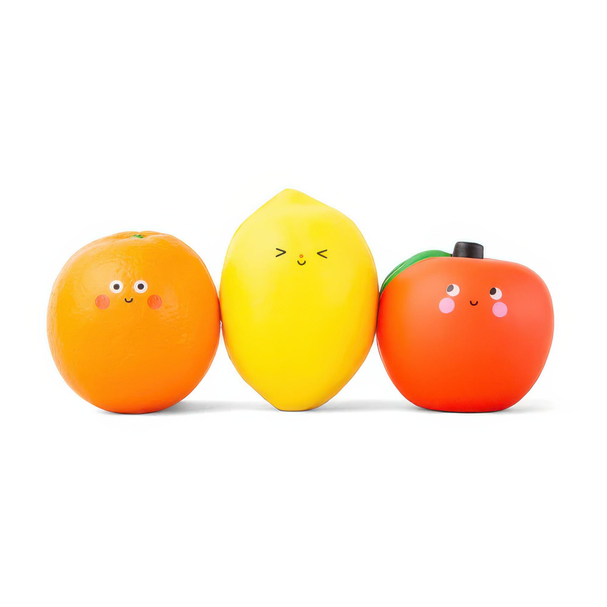 EURO　PET　ユーロペット　スクイーキートイ　ソフビフィギア　フルーツセット Kidoki Fruit Squishy | Kikkerland – Outer Layer