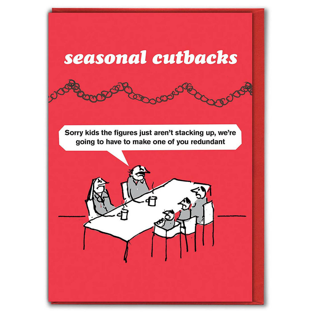Kids Seasonal Cutbacks Christmas Card.