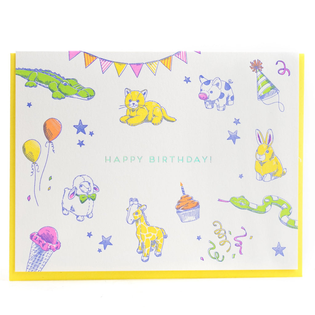 Kids' Toys Happy Birthday Card.