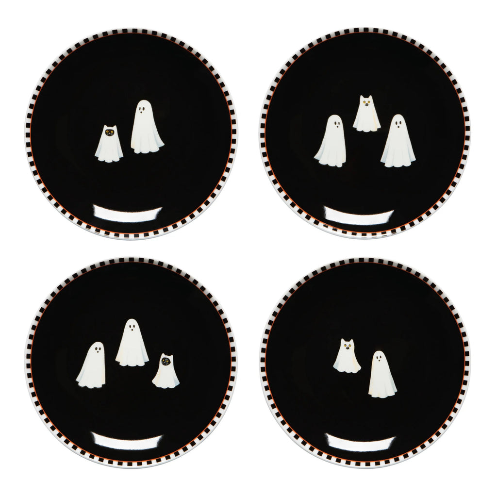 Kindred Spirits Halloween Appetizer Plates Set of 4.