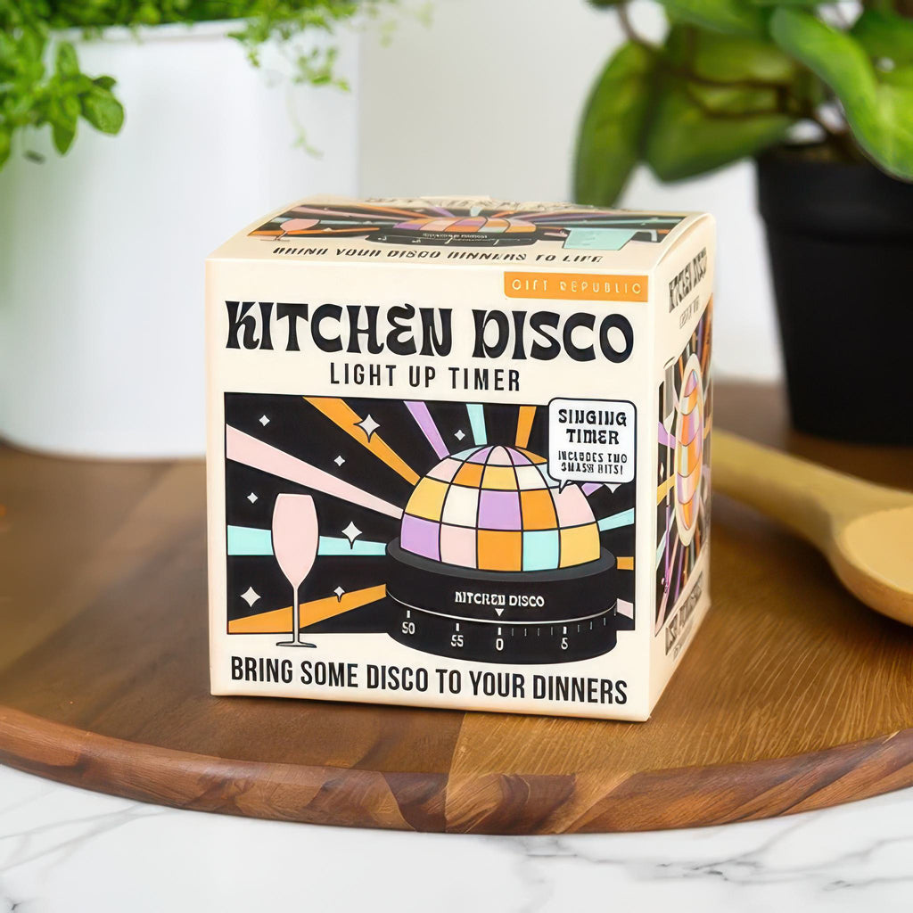 Kitchen Disco Timer packaging.