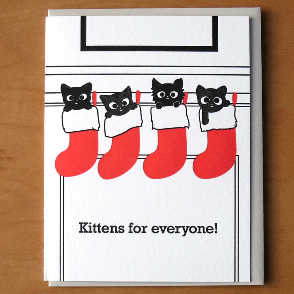 Kittens For Everyone Boxed Christmas Cards.