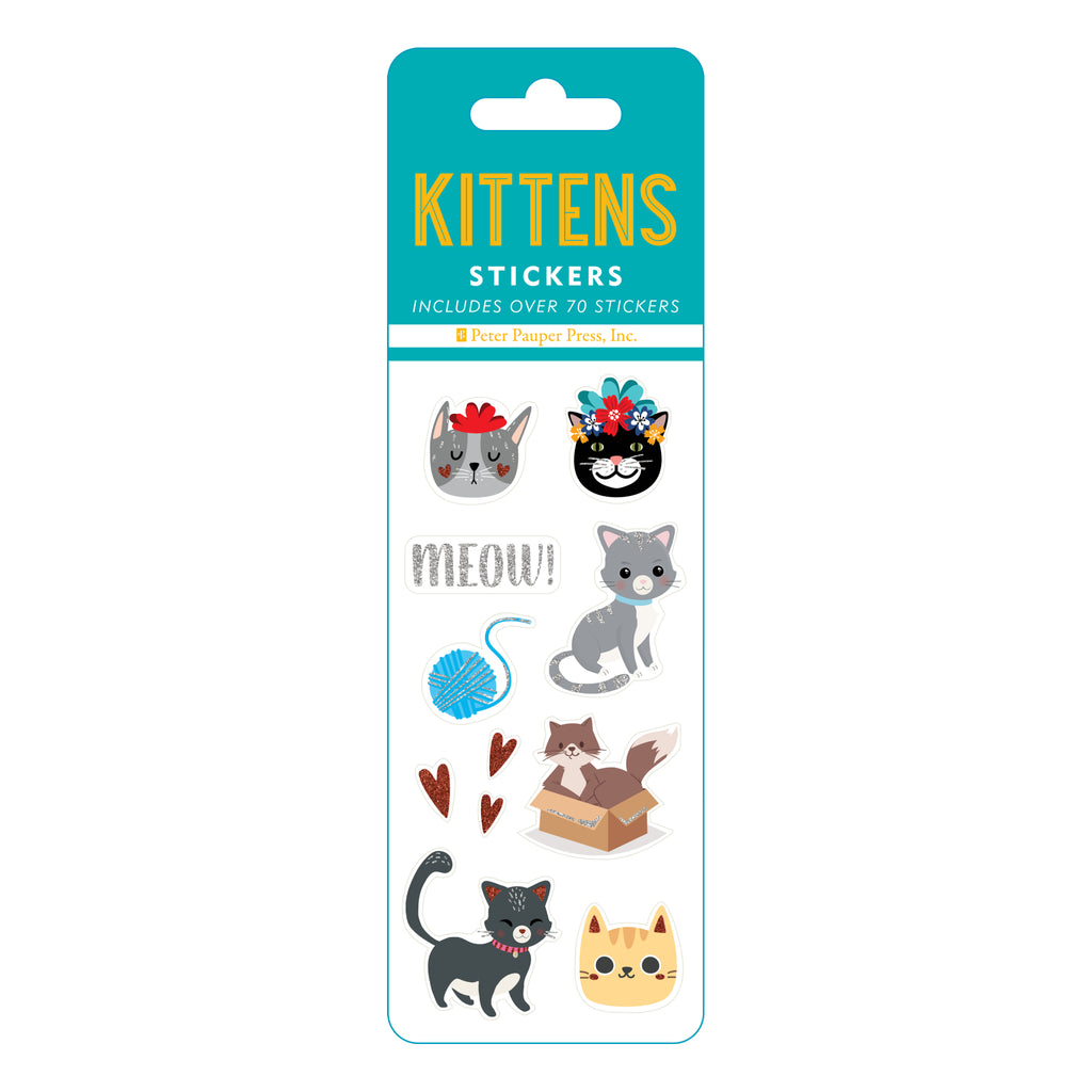 Kittens Sticker Set packaging.