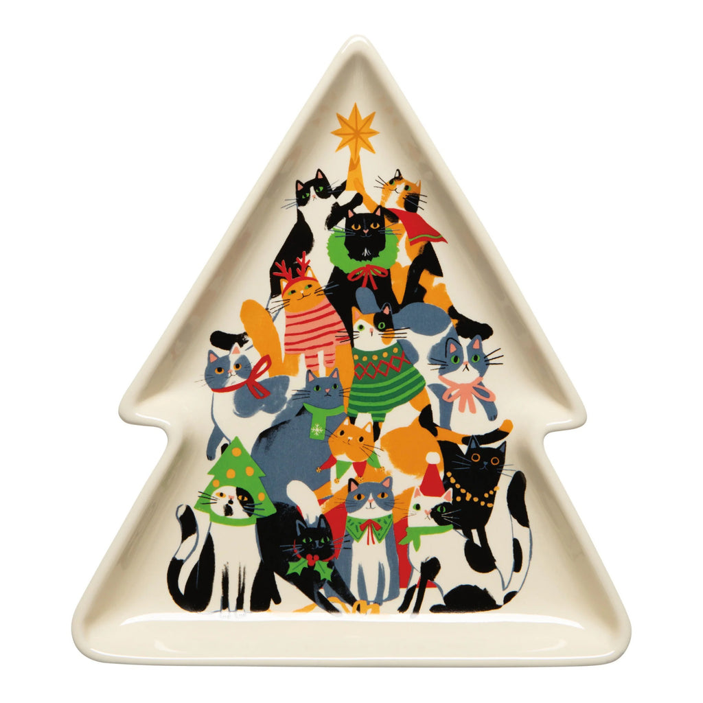 Kitty Carol Christmas Shaped Dish.