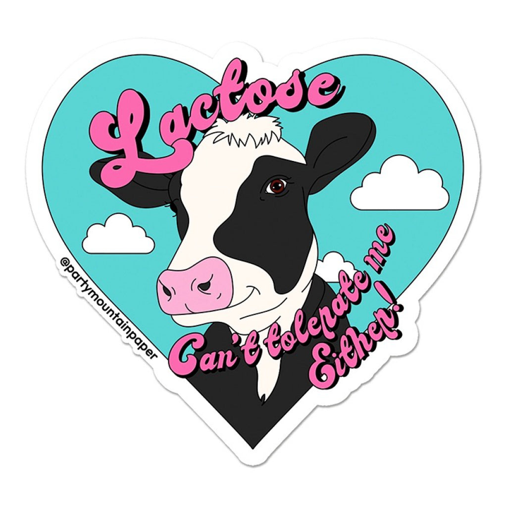 Lactose Can't Tolerate Me Sticker.