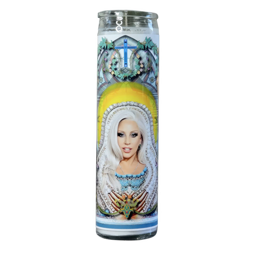 Lady Gaga Celebrity Prayer Candle.