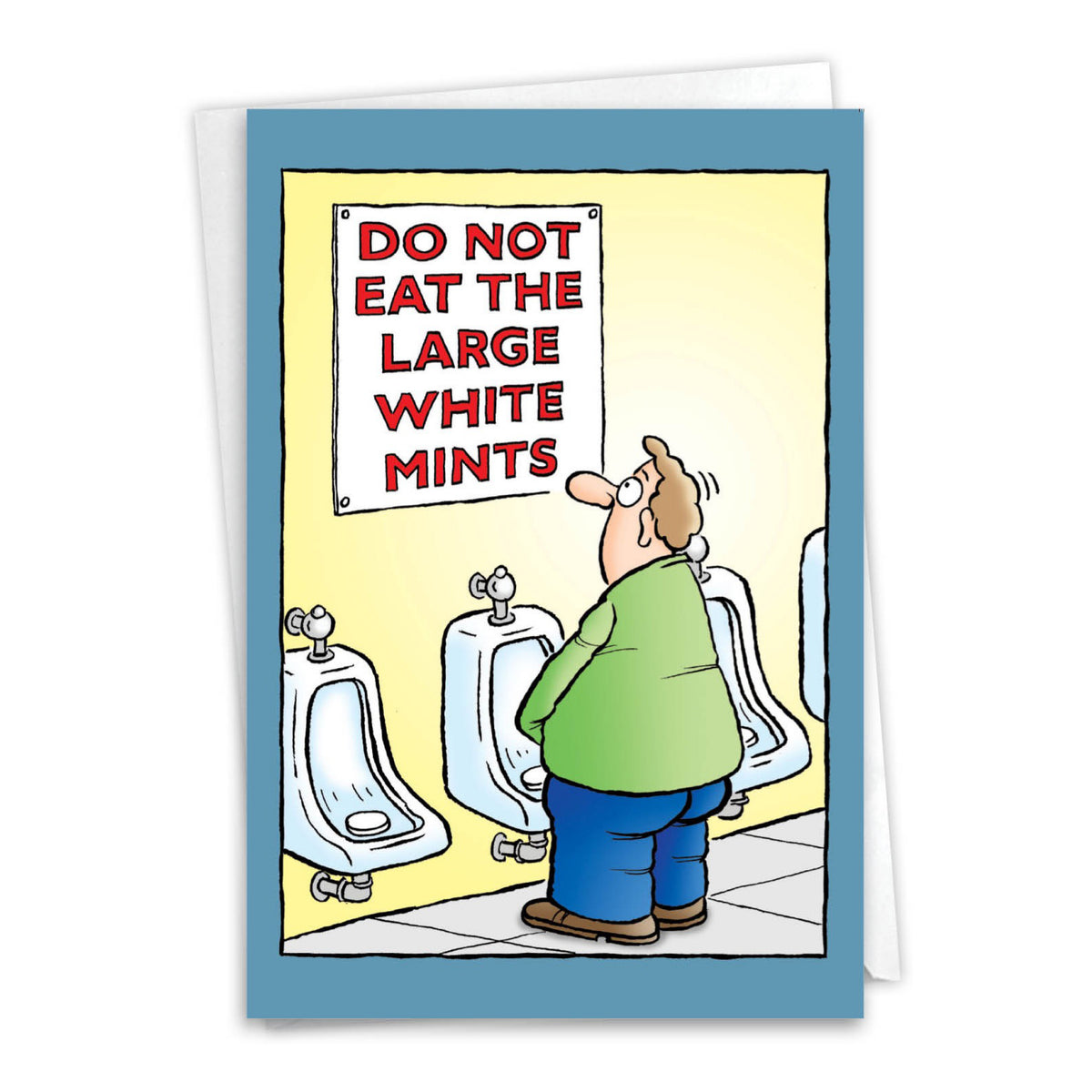 Large White Mints Birthday Card | Nobleworks – Outer Layer