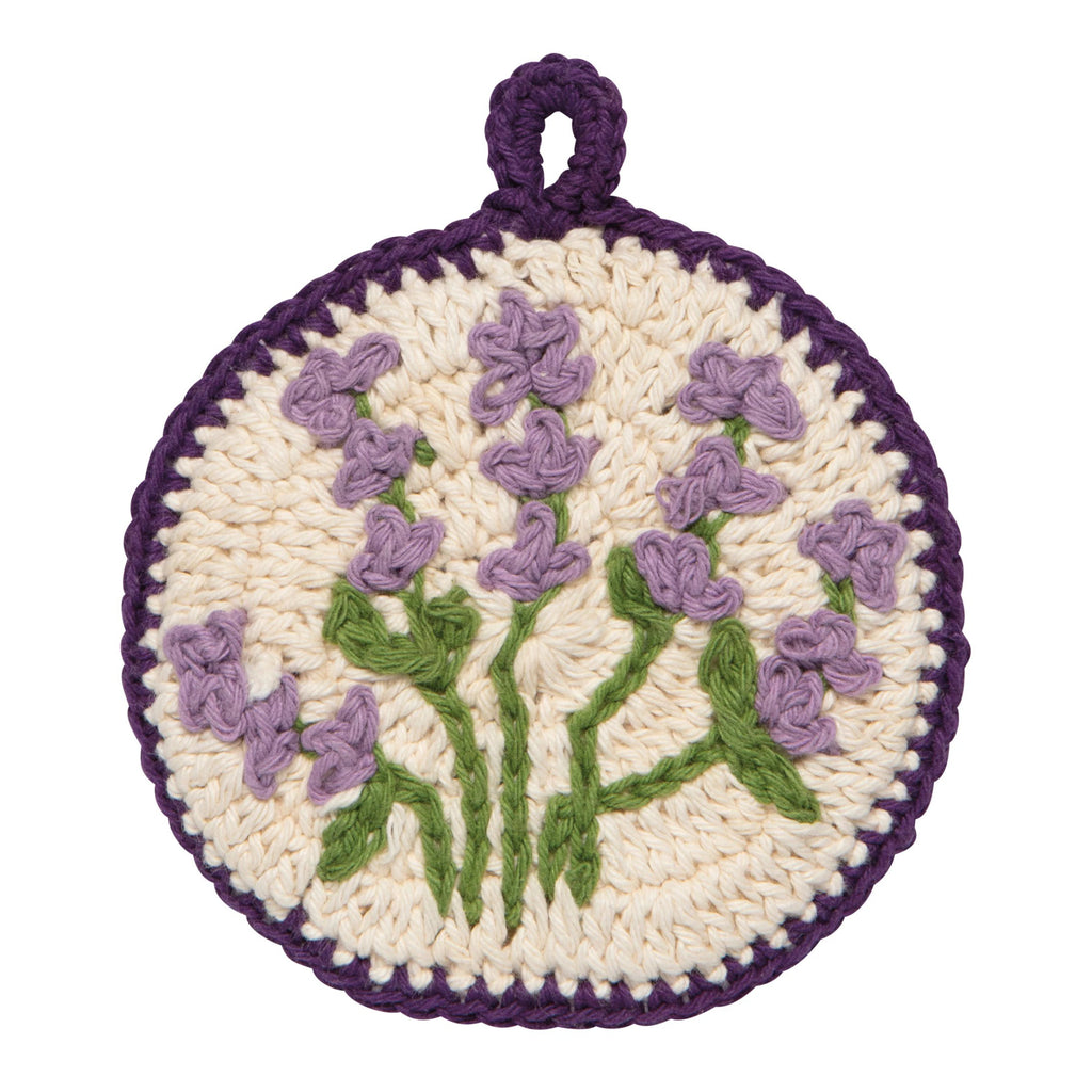 Lavender Crochet Sponge.