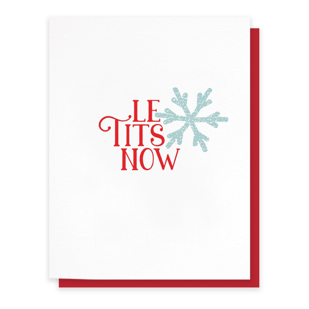 Le Tits Now Holiday Card.