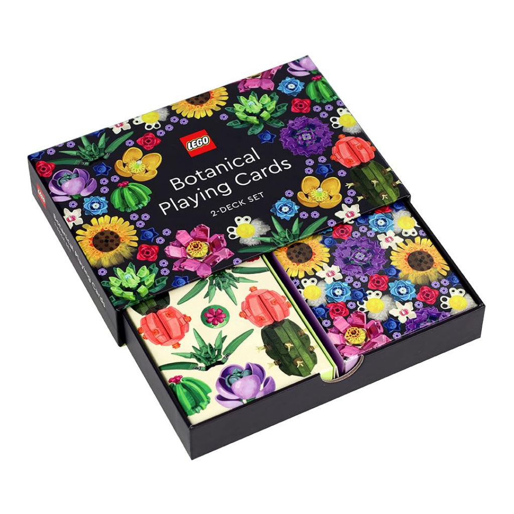 LEGO Botanical Playing Cards open.