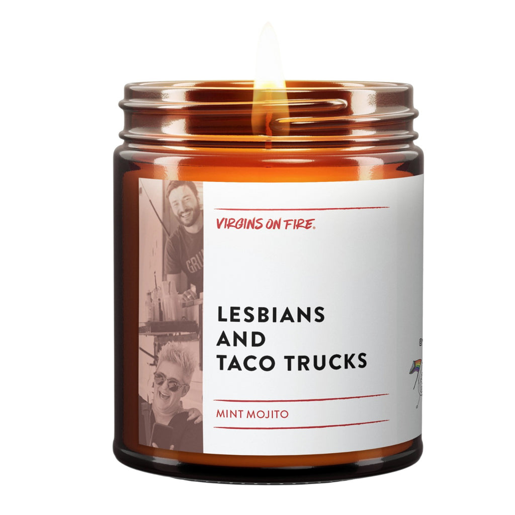 Lesbians & Taco Trucks Candle.