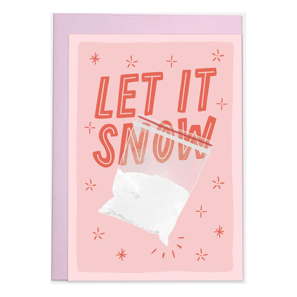 Let It Snow Coke Holiday Card.