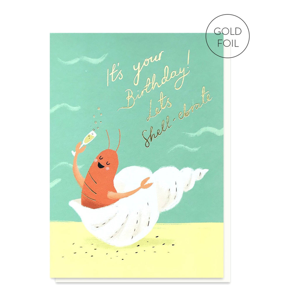Let's Shell-Ebrate Birthday Card.