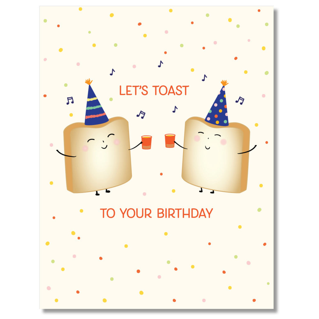 Let's Toast To Your Birthday Card.