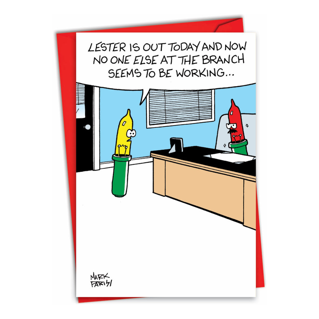 Lights Out Christmas Card.