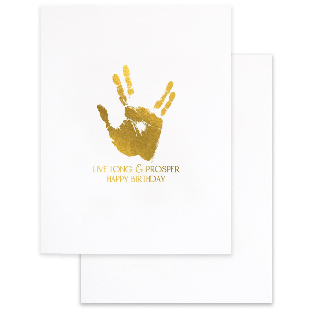 Live Long & Prosper Birthday Card.