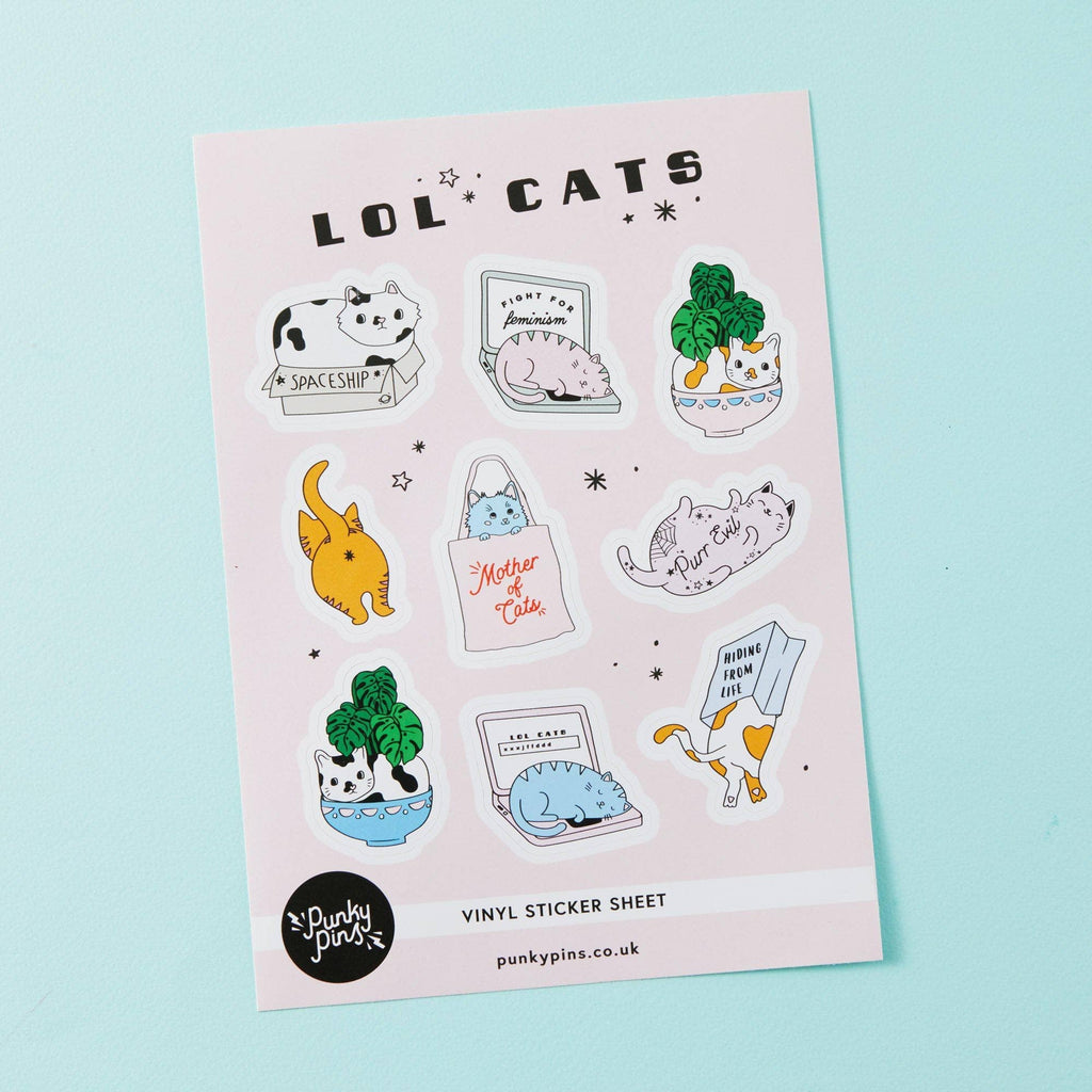 LOL Cats Sticker Sheet.