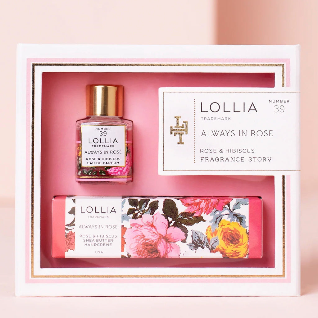 Lollia Always In Rose Fragrance Story Gift Set.