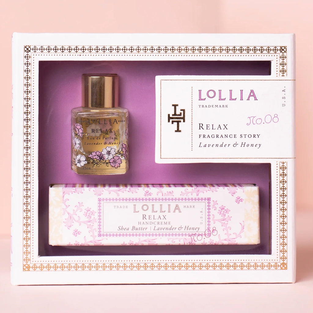 Lollia Relax Fragrance Story Gift Set.