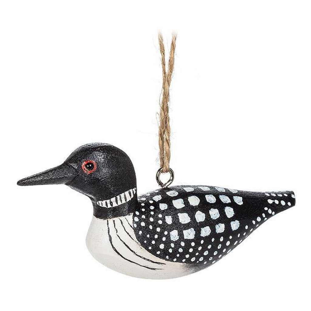 Loon Carved Ornament.