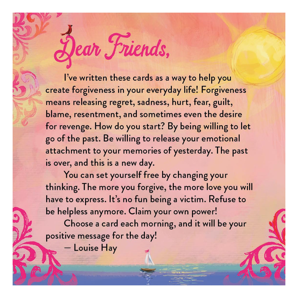 Louise Hay's Affirmations For Forgiveness - sample card 1.