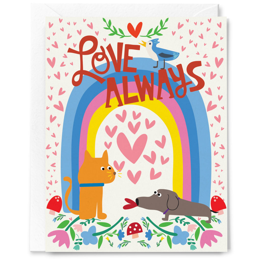 Love Always Dog & Cat Card .