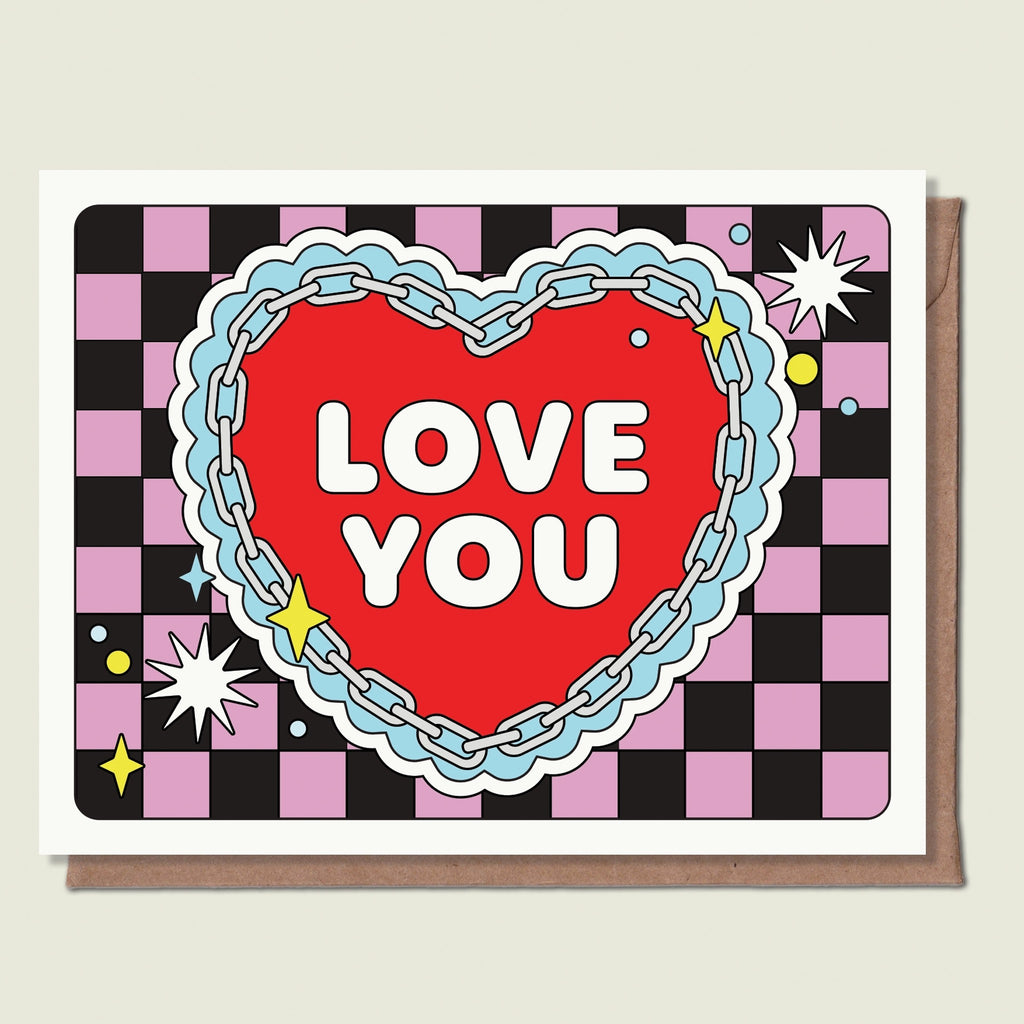 Love You Heart Greeting Card.