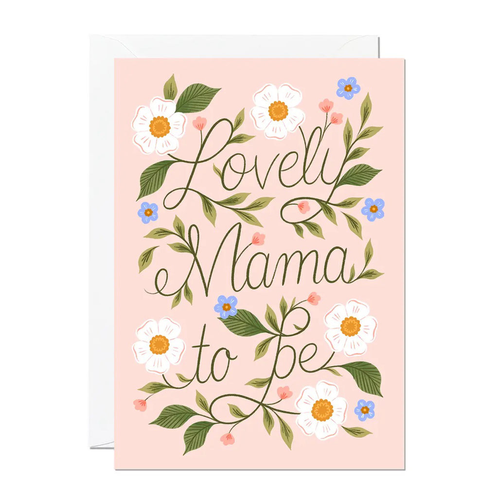 Lovely Mama To Be Baby Shower Card.