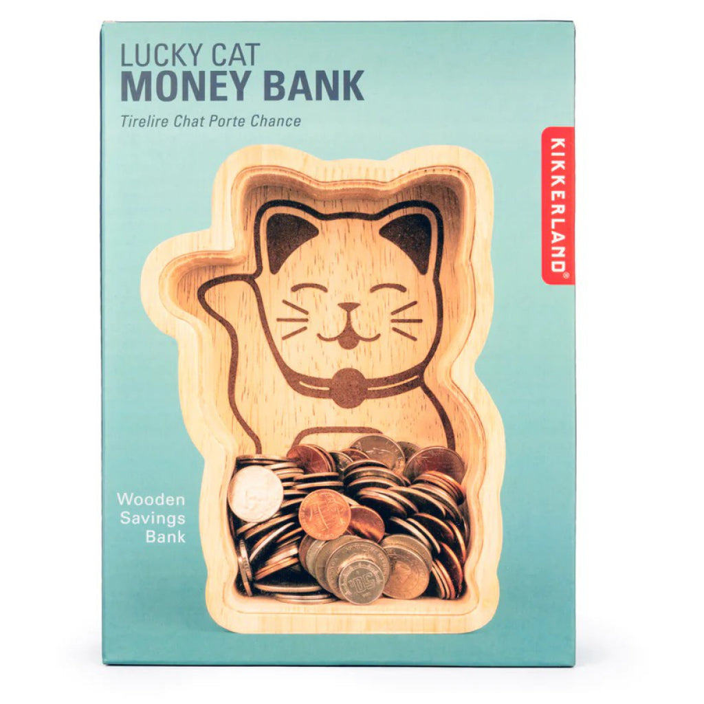 Lucky Cat Money Bank packaging.