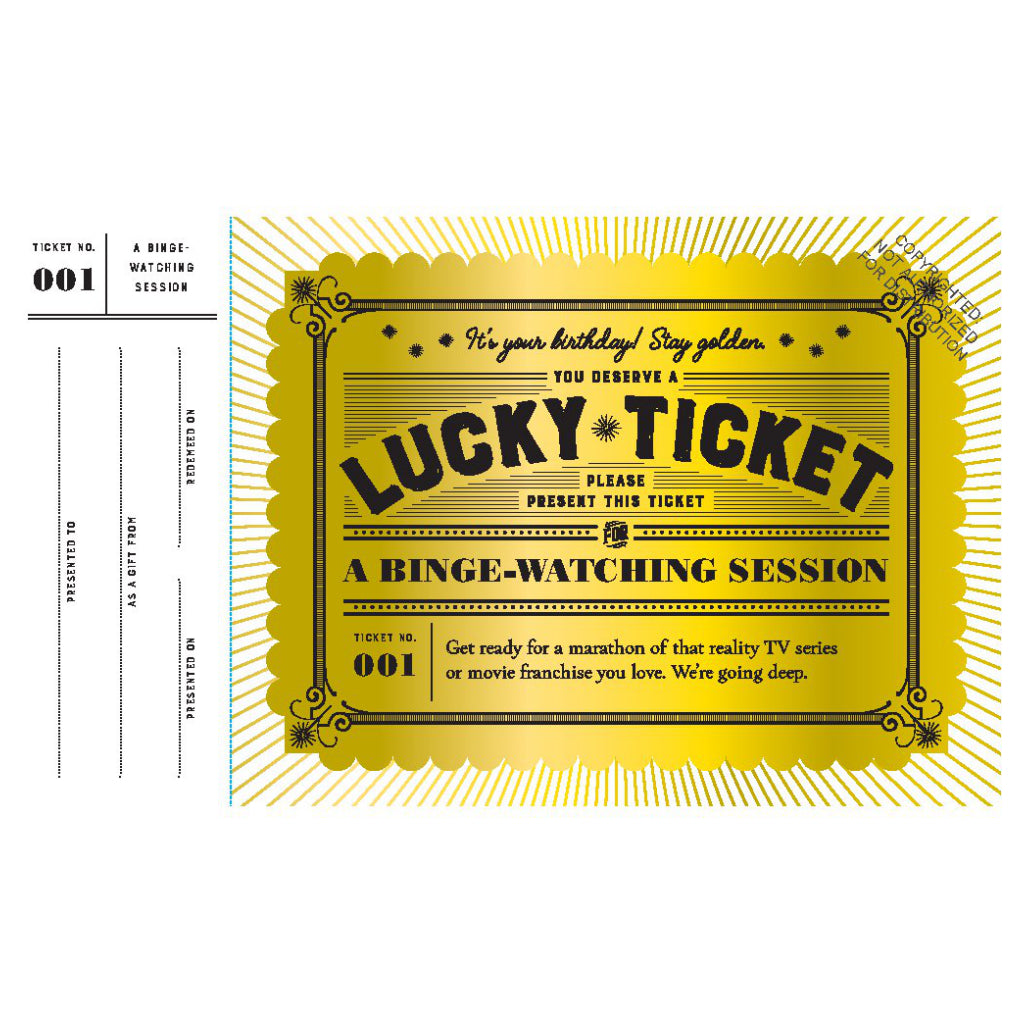 Lucky Tickets for Birthday Fun sample 1.