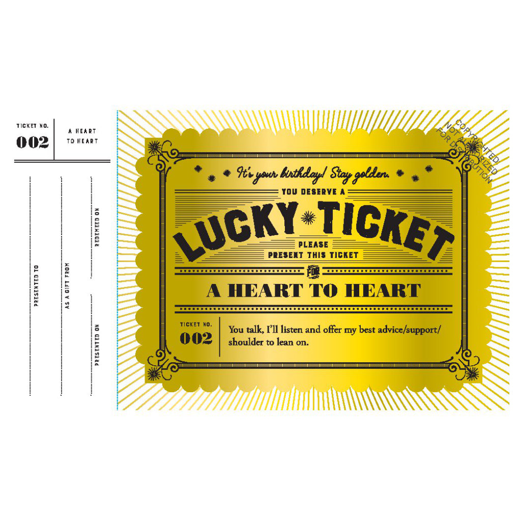 Lucky Tickets for Birthday Fun sample 2.