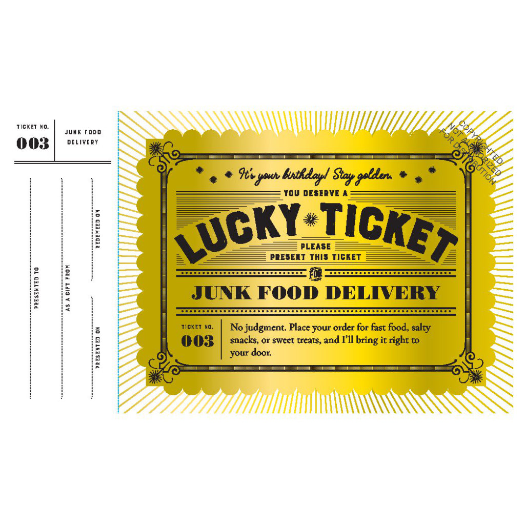 Lucky Tickets for Birthday Fun sample 3.