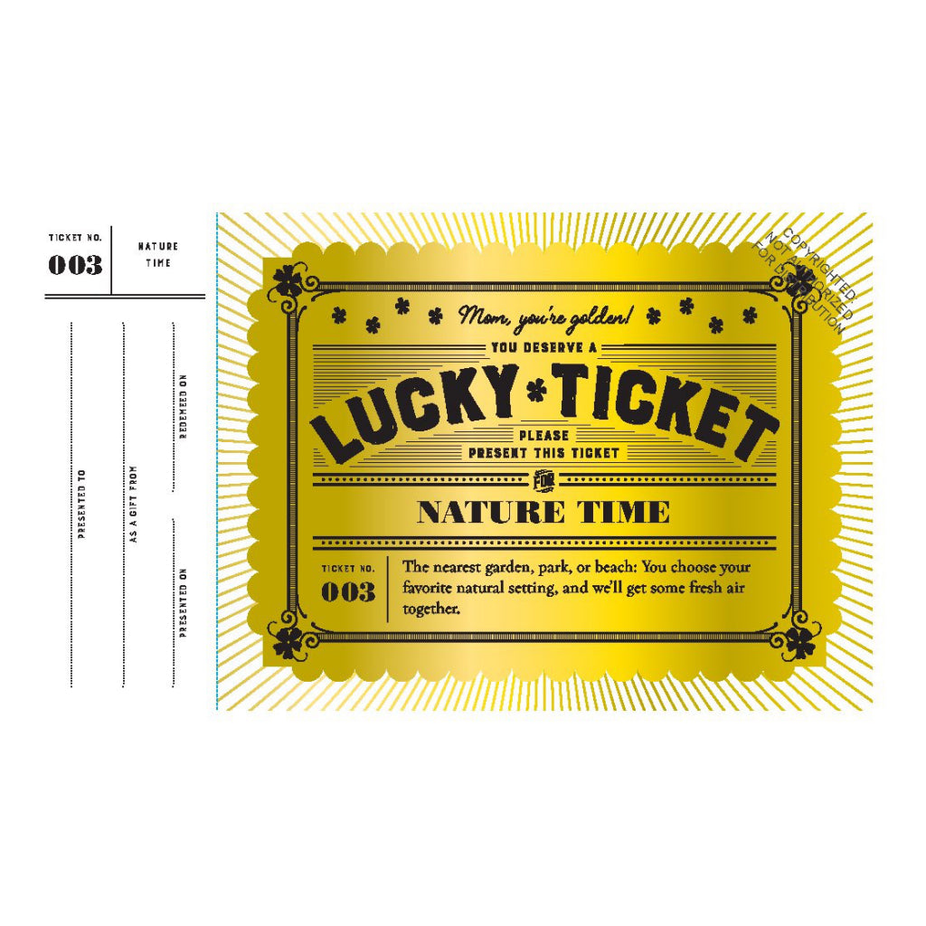Lucky Tickets For Mom - sample ticket 3.