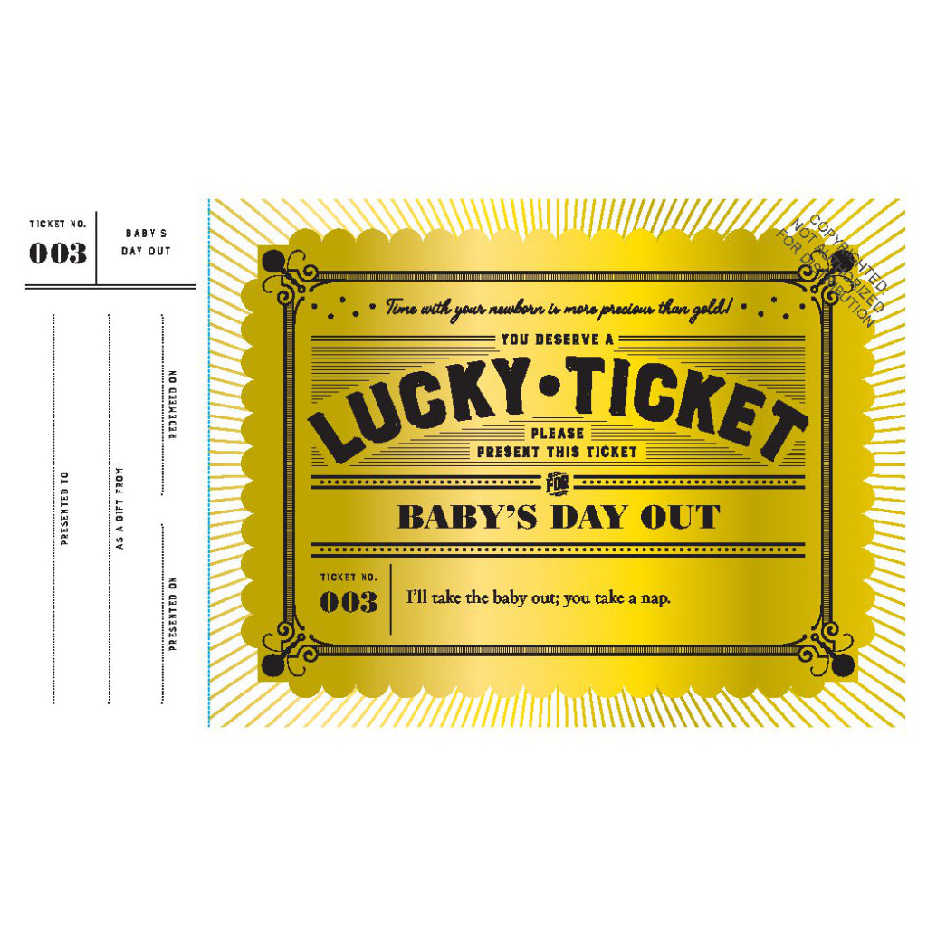 Lucky Tickets for New Parents sample 1.