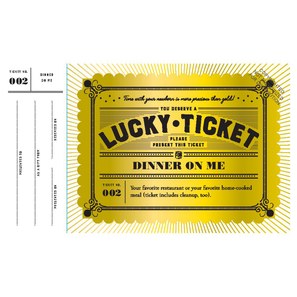 Lucky Tickets for New Parents sample 3.